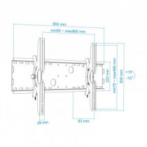 Meta title-TOOQ  LP4970T-B SOPORTE TV 37''-70'' INCLI NEGRO ANDORRA , Accesorios Imagen y Sonido ANDORRA , Accesorios Televisión
