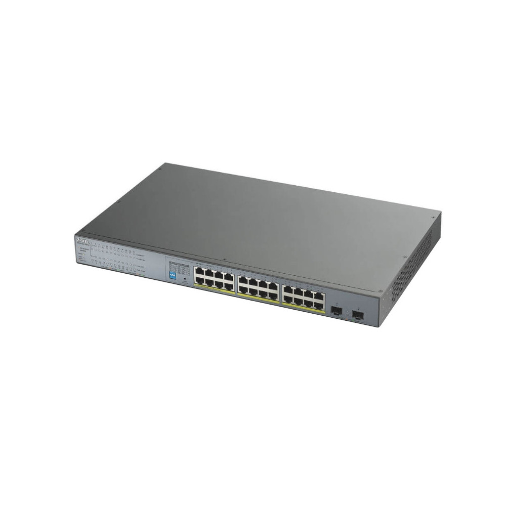 Meta title-ZYXEL GS1300-26HP SWITCH 24XGB POE 2XSFP 250W ANDORRA , Switches y Puntos acceso ANDORRA , Switches armario ANDORRA ,