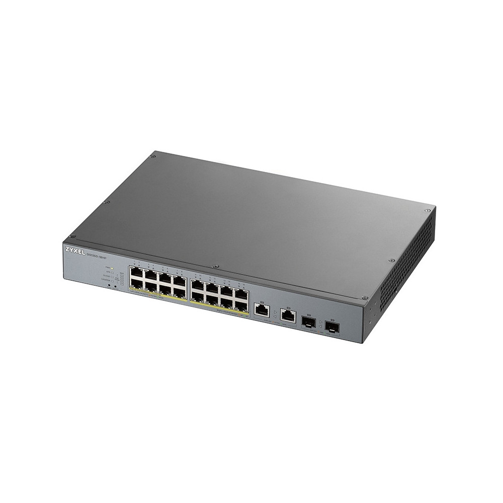 Meta title-ZYXEL GS1350-18HP SWITCH 16XGB POE 2XSFP 250W ANDORRA , Switches y Puntos acceso ANDORRA , Switches armario ANDORRA ,