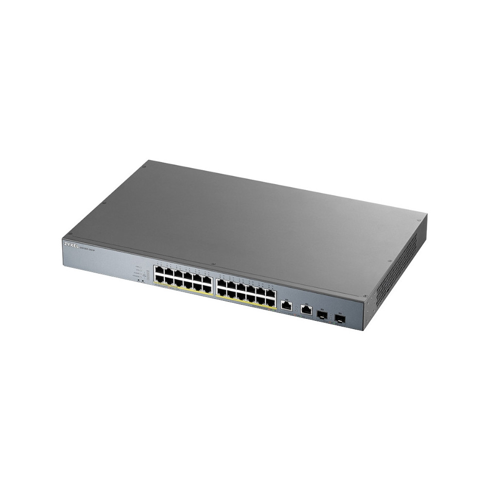 Meta title-ZYXEL GS1350-26HP SWITCH 24XGB POE 2XSFP 375W ANDORRA , Switches y Puntos acceso ANDORRA , Switches armario ANDORRA ,