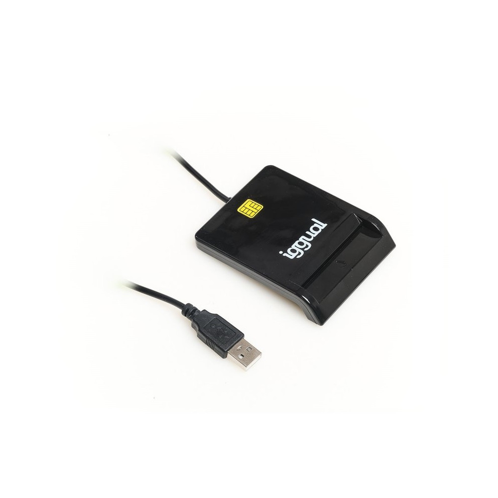 Meta title-IGGUAL LECTOR DNI SIP TARJETAS ID USB 2.0 NEGRO ANDORRA , Lectores tarjetas ANDORRA , Lector tarjetas chip ANDORRA , 