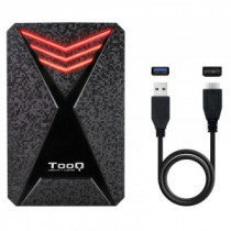 Meta title-TOOQ TQE-2550RGB CAJA 2.5'' USB 3.1GEN1 LED COLORES ANDORRA , Accesorios Almacenamiento ANDORRA , Cajas Externas - Ex