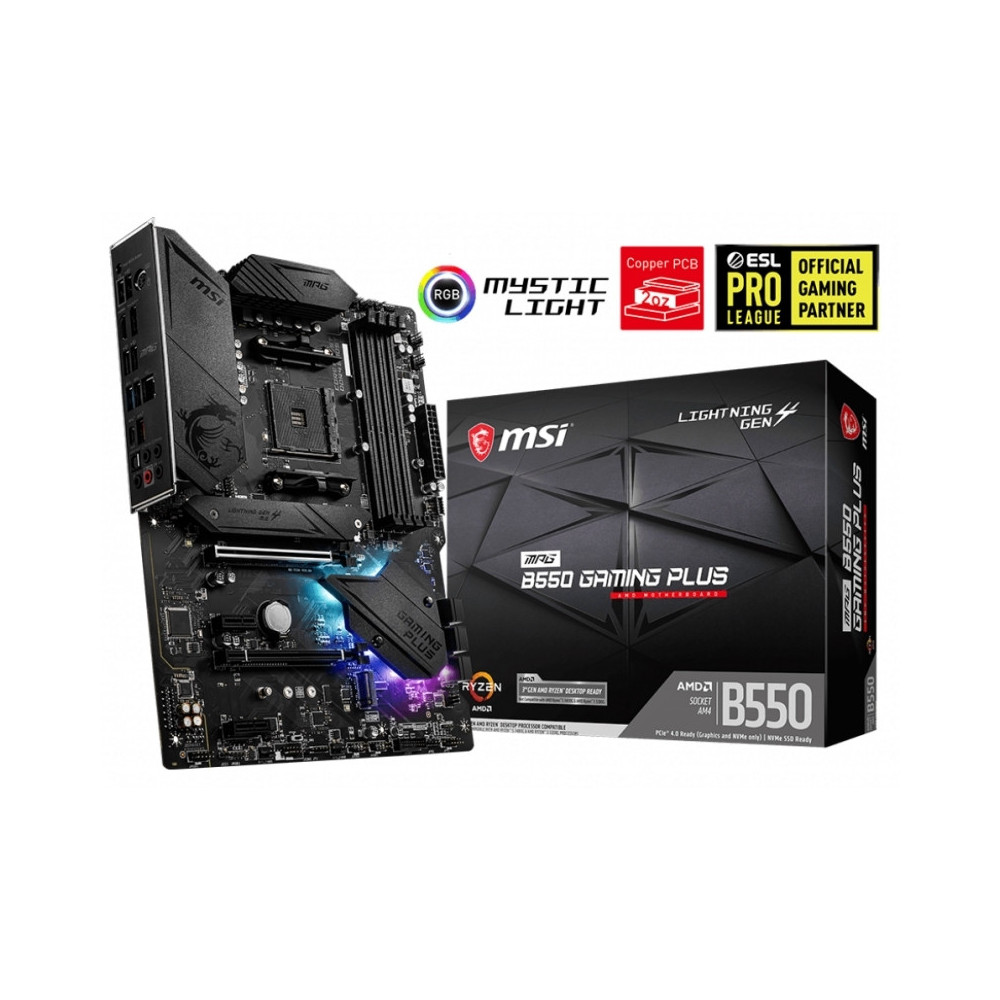 Meta title-MSI PLACA BASE MPG B550 GAMING PLUS ATX AM4 ANDORRA , Placas base ANDORRA , AMD socket AM4 ANDORRA , 4719072731885 AN