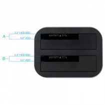 Meta title-TOOQ TQDS-805G DOCK STATION DOBLE BAHÍA HDD GRIS ANDORRA , Accesorios Almacenamiento ANDORRA , Cajas Externas - Extra