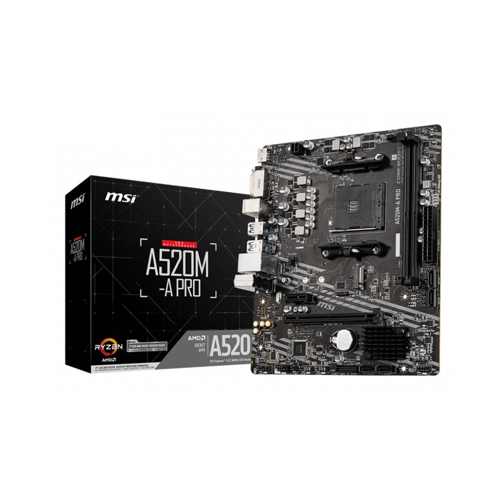 Meta title-MSI PLACA BASE A520M-A PRO MATX AM4 ANDORRA , Placas base ANDORRA , AMD socket AM4 ANDORRA , 4719072749927 ANDORRA , 