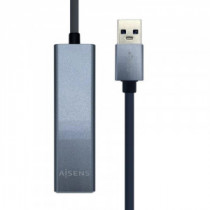 Meta title-AISENS CONVERSOR USB 3.0 ETHERNET + 3 USB3.0 GRIS ANDORRA , Accesorios PC y TPV ANDORRA , Cables y Accesorios PC ANDO