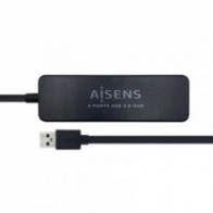 Meta title-AISENS HUB USB 3.0 TIPO A/M-4XTIPO A/H NEGRO 30CM ANDORRA , Accesorios PC y TPV ANDORRA , Cables y Accesorios PC ANDO