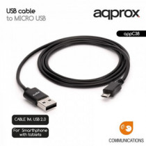 Meta title-APPROX APPC38 CABLE USB A MICRO USB ANDORRA , Accesorios PC y TPV ANDORRA , Cables y Accesorios PC ANDORRA , 84350995