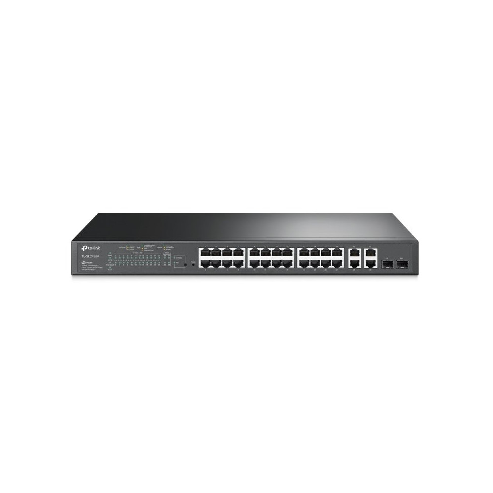 Meta title-TP-LINK SL2428P SWITCH 24X10/100MBPS POE+ 4XGB ANDORRA , Switches y Puntos acceso ANDORRA , Switches armario ANDORRA 