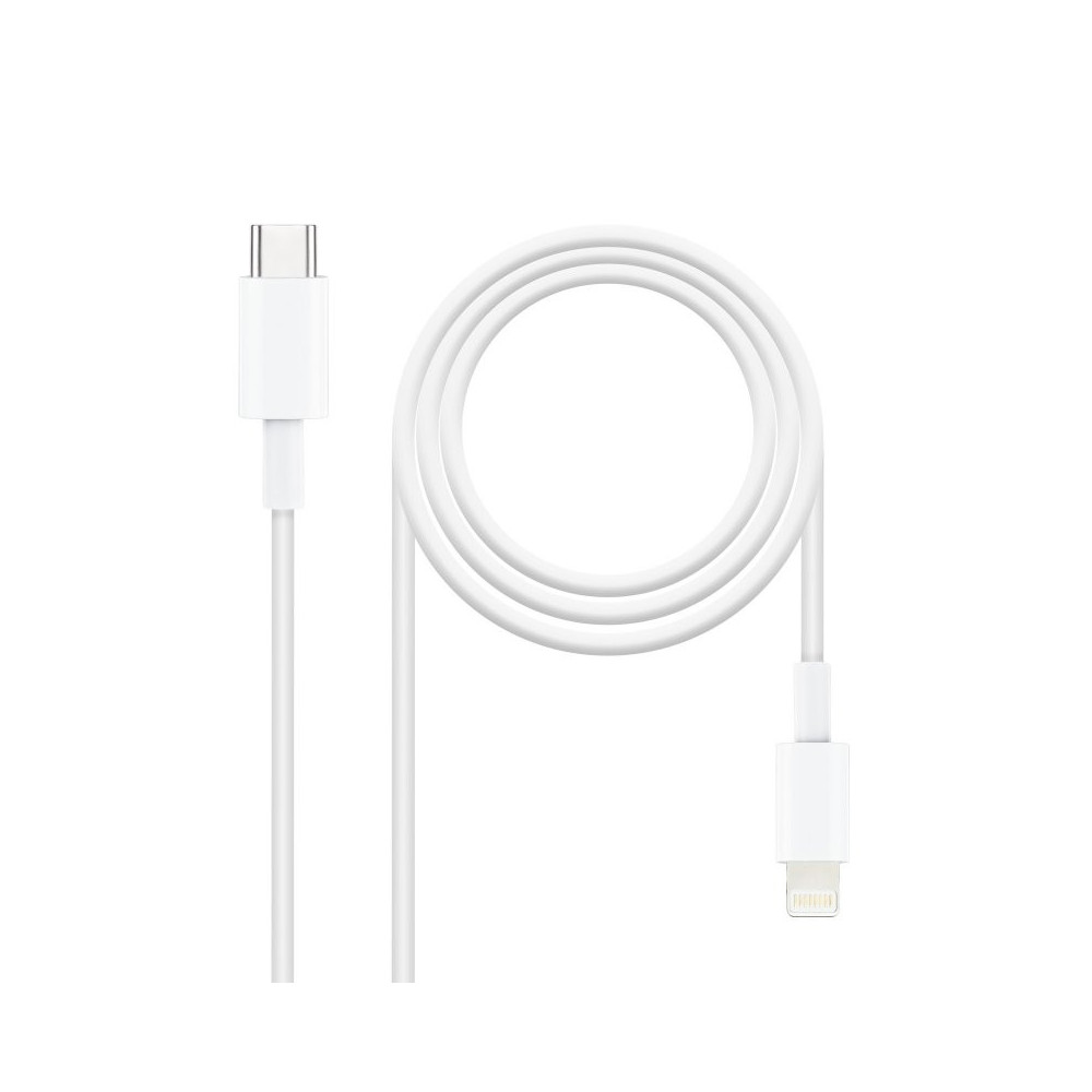 Meta title-NANOCABLE CABLE LIGHTNING A USB-C 1 METRO ANDORRA , Accesorios Portátil ANDORRA , Accesorios Tablet e iPad ANDORRA , 