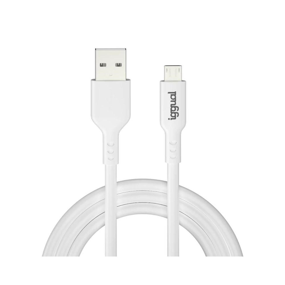 Meta title-IGGUAL CABLE USB-A/MICRO-USB 100 CM BLANCO ANDORRA , Accesorios Telefonía ANDORRA , Cargadores ANDORRA , 843536431693