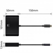 Meta title-EWENT DOCKING STATION 4K USB-C A HDMI/VGA/HUB/USB ANDORRA , Accesorios Imagen y Sonido ANDORRA , Cable - Conector Ima