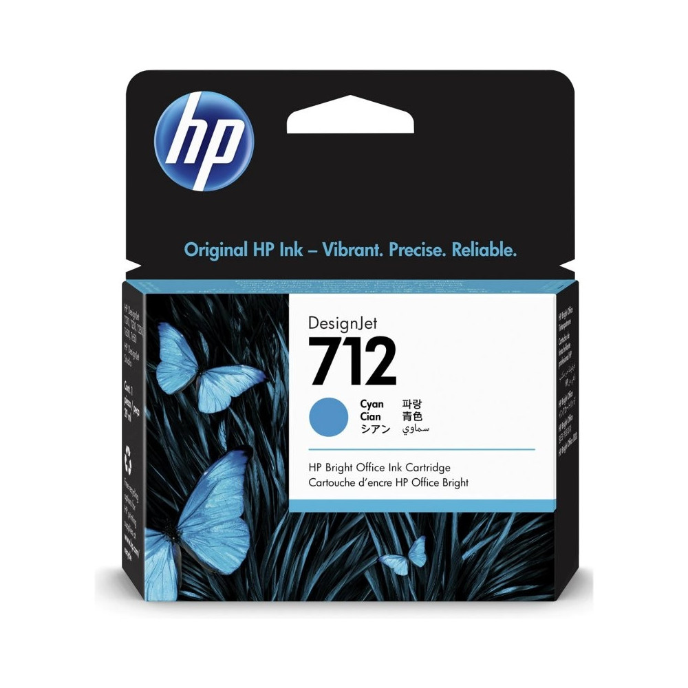 Meta title-HP CARTUCHO 712 CIAN ANDORRA , Consumibles Impresión ANDORRA , Cartuchos tinta original ANDORRA , 0193905352814 ANDOR