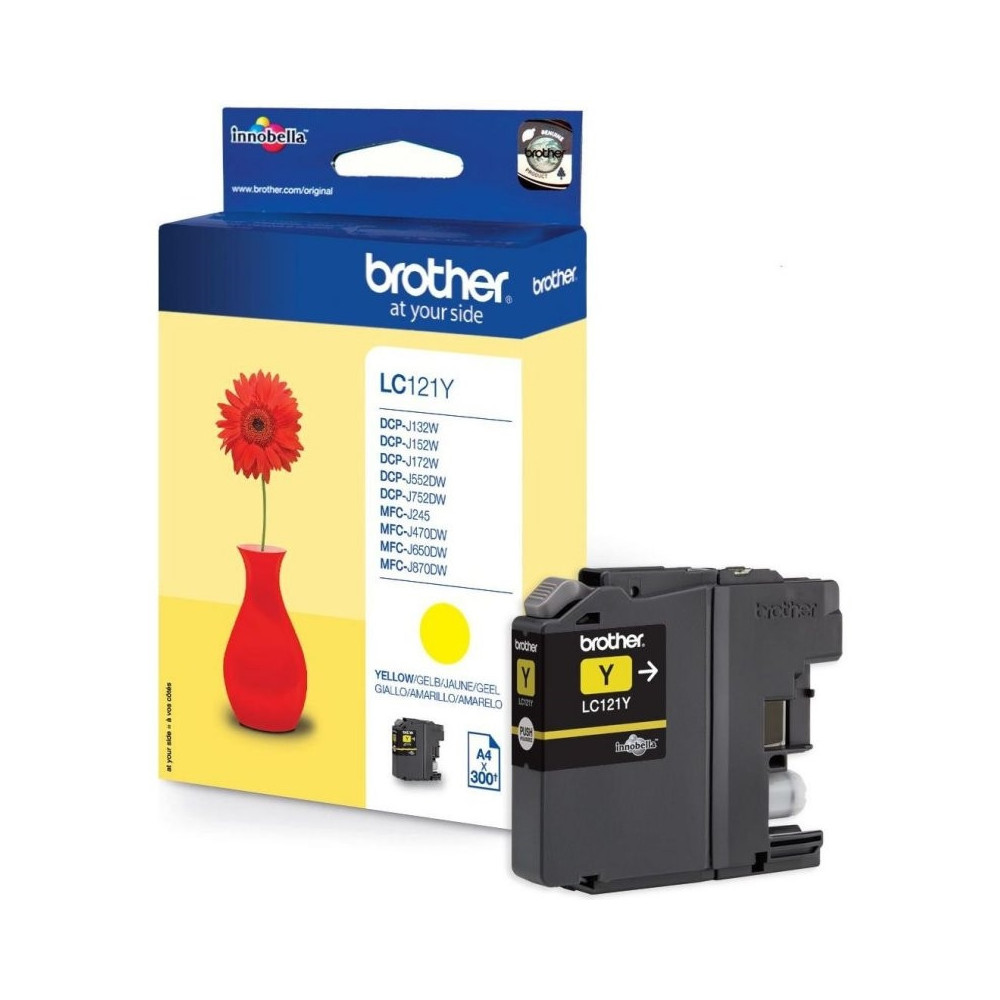 Meta title-BROTHER CARTUCHO LC121YBP AMARILLO BLISTER ANDORRA , Consumibles Impresión ANDORRA , Cartuchos tinta original ANDORRA