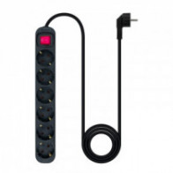 Meta title-NANOCABLE REGLETA 6 TOMAS CON INTERRUPTOR NEGRO ANDORRA , Accesorios Eléctricos ANDORRA , Regletas ANDORRA , 84332810