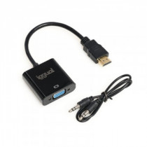 Meta title-IGGUAL ADAPTADOR HDMI A VGA + AUDIO (3.5 MM) ANDORRA , Accesorios Imagen y Sonido ANDORRA , Cable - Conector Imagen -