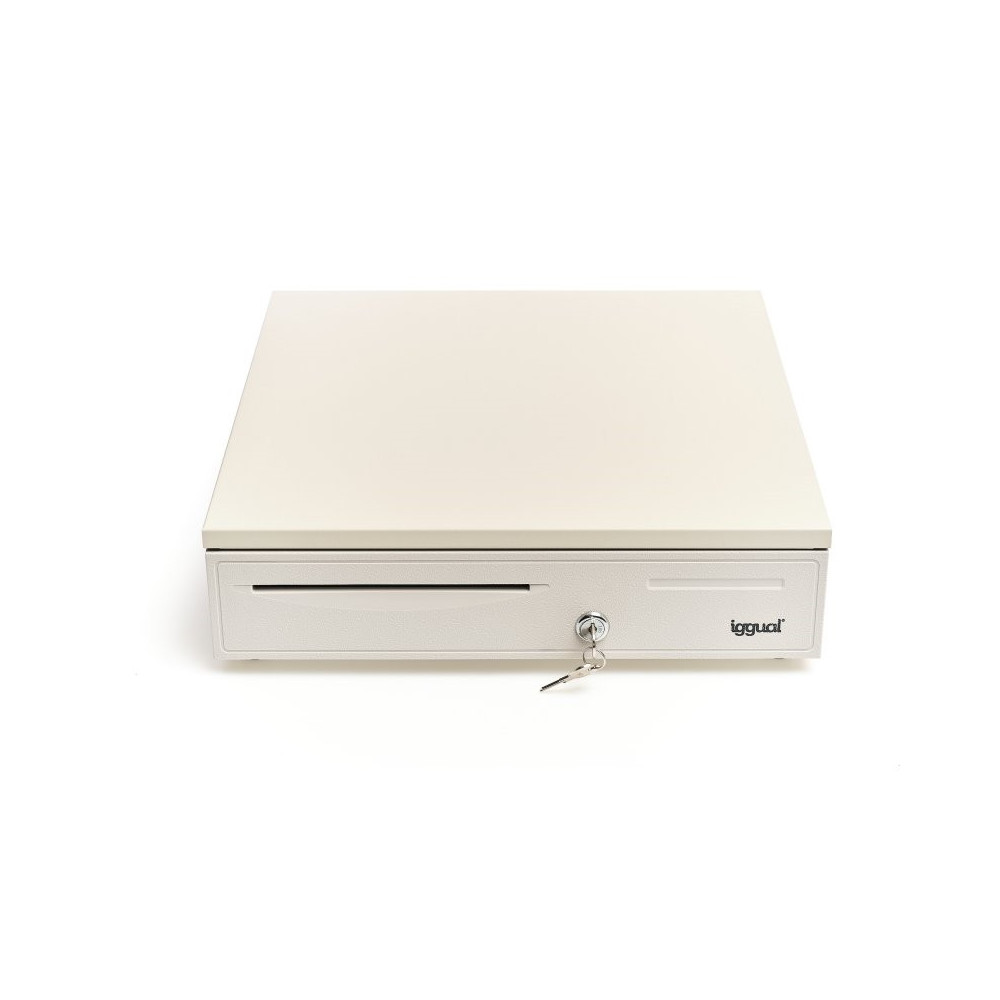 Meta title-IGGUAL CAJÓN PORTAMONEDAS IRON-50W 42CM 5+8 BLANCO ANDORRA , Accesorios PC y TPV ANDORRA , Cajón portamonedas ANDORRA