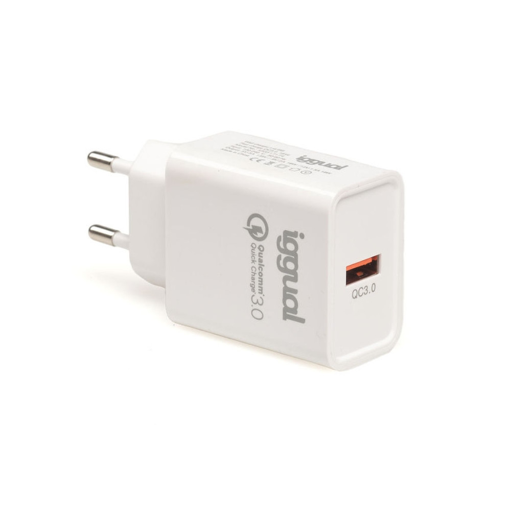 Meta title-IGGUAL CARGADOR 1XUSB CARGA RÁPIDA QC3.0 18W ANDORRA , Accesorios Telefonía ANDORRA , Cargadores ANDORRA , 8435364317