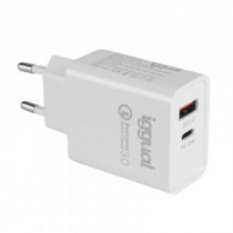 Meta title-IGGUAL CARGADOR DOBLE USB QC3.0 + TIPO C PD 20W ANDORRA , Accesorios Telefonía ANDORRA , Cargadores ANDORRA , 8435364