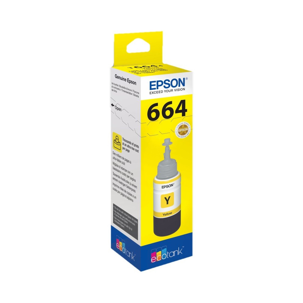 Meta title-EPSON BOTELLA TINTA ECOTANK T6641 AMARILLO ANDORRA , Consumibles Impresión ANDORRA , Cartuchos tinta original ANDORRA