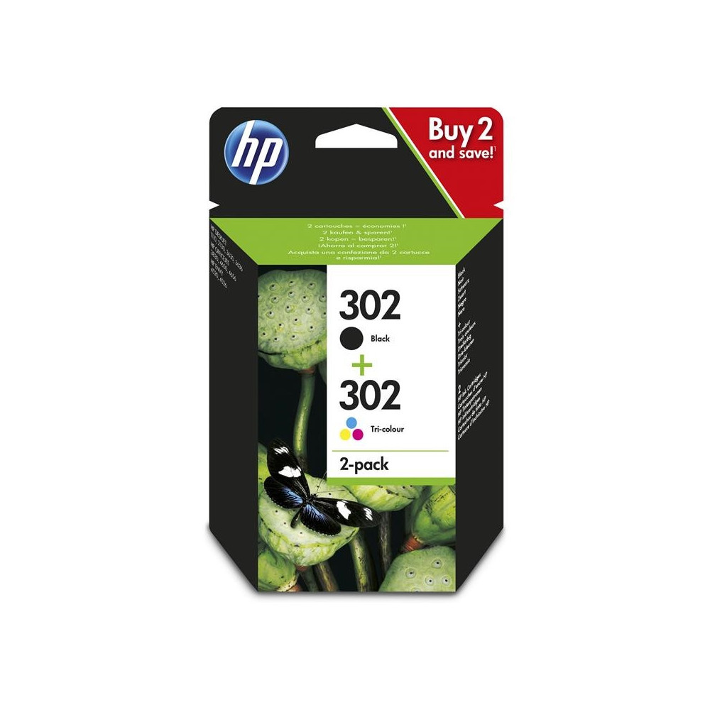 Meta title-HP CARTUCHO MULTIPACK 302 NEGRO+ COLOR ANDORRA , Consumibles Impresión ANDORRA , Cartuchos tinta original ANDORRA , 0