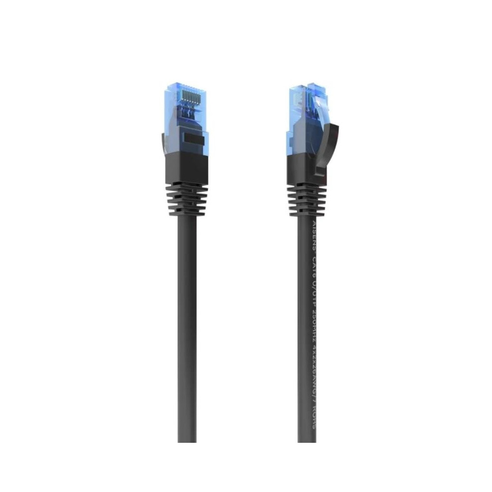 Meta title-AISENS CABLE RJ45 CAT.6 UTP AWG26 CCA NEGRO 0.5M ANDORRA , Accesorios Redes ANDORRA , Herramientas - Conectores Redes