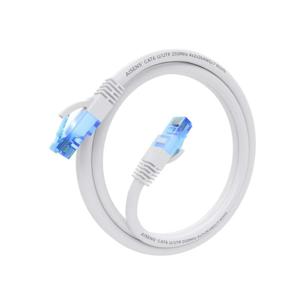 Meta title-AISENS CABLE RJ45 CAT.6 UTP AWG26 CCA BLANCO 1.0 ANDORRA , Accesorios Redes ANDORRA , Herramientas - Conectores Redes