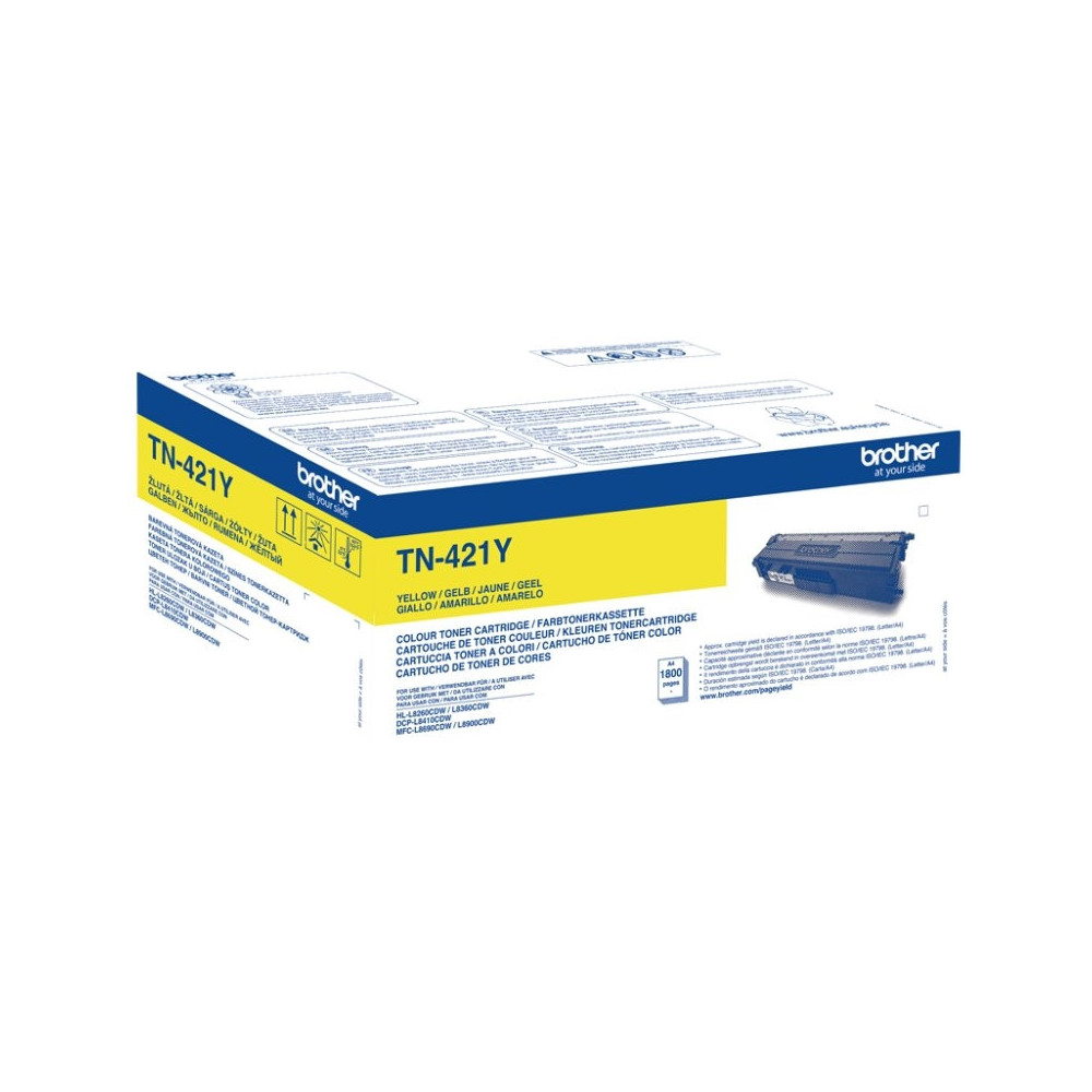 Meta title-BROTHER TÓNER TN421Y AMARILLO ANDORRA , Consumibles Impresión ANDORRA , Toner original ANDORRA , 4977766771634 ANDORR