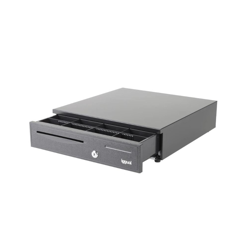 Meta title-IGGUAL CAJÓN PORTAMONEDAS IRON-20 42CM 4+8 NEGRO ANDORRA , Accesorios PC y TPV ANDORRA , Cajón portamonedas ANDORRA ,