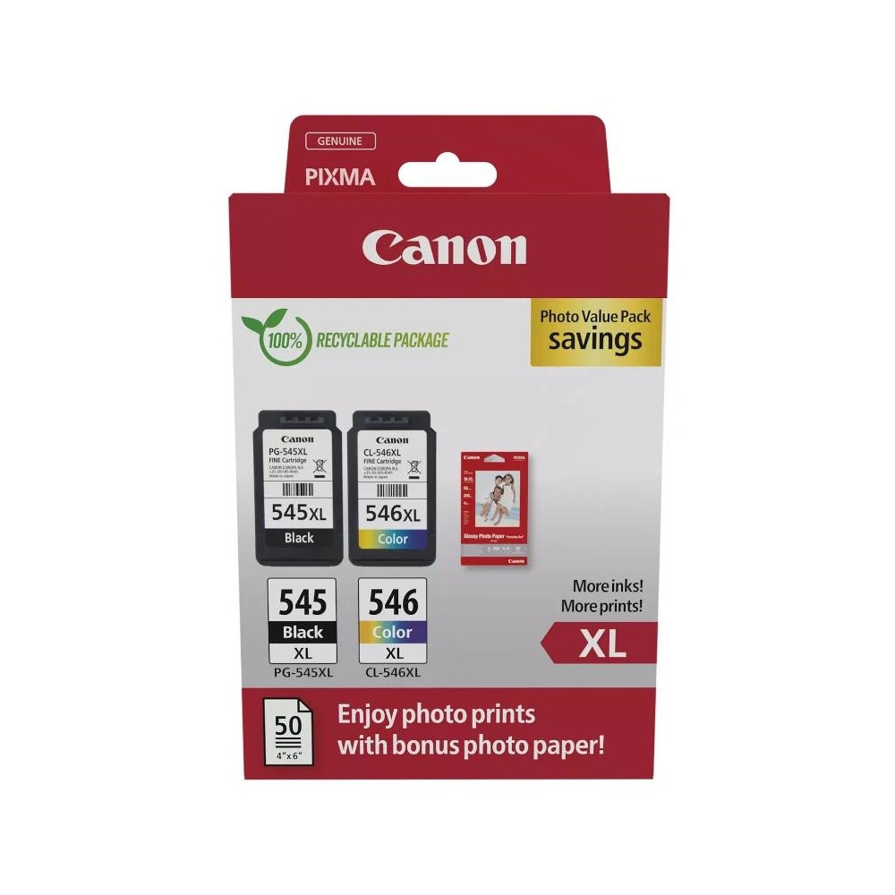 Meta title-CANON CARTUCHO MULTIPACK PG-545XL/CL-546XL ANDORRA , Consumibles Impresión ANDORRA , Cartuchos tinta original ANDORRA