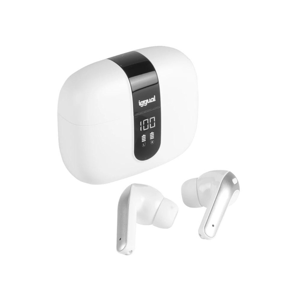 Meta title-IGGUAL AURICULARES INALÁMBRICOS TWS BLUETOOTH BLAN ANDORRA , Audio ANDORRA , Auricular con micrófono ANDORRA , 843536