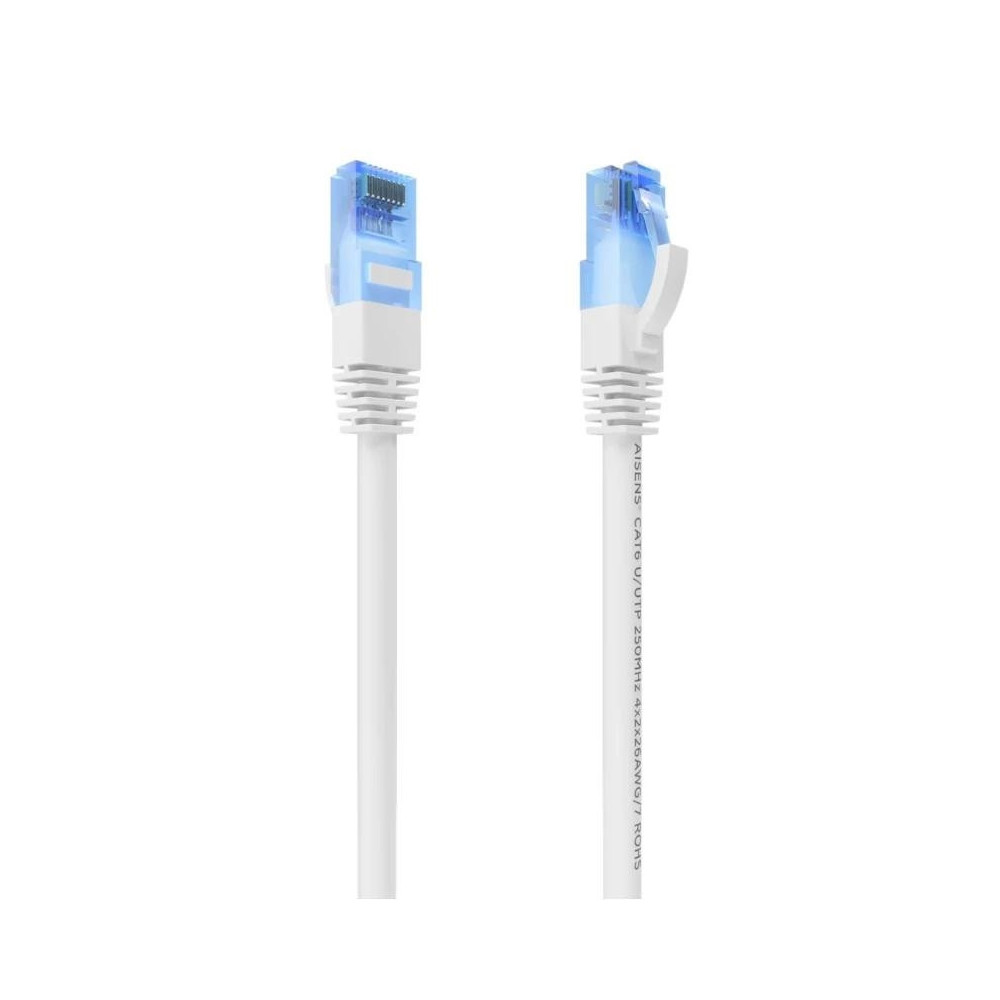 Meta title-AISENS CABLE RJ45 CAT.6 UTP AWG26 CCA BLANCO 10M ANDORRA , Accesorios Redes ANDORRA , Herramientas - Conectores Redes