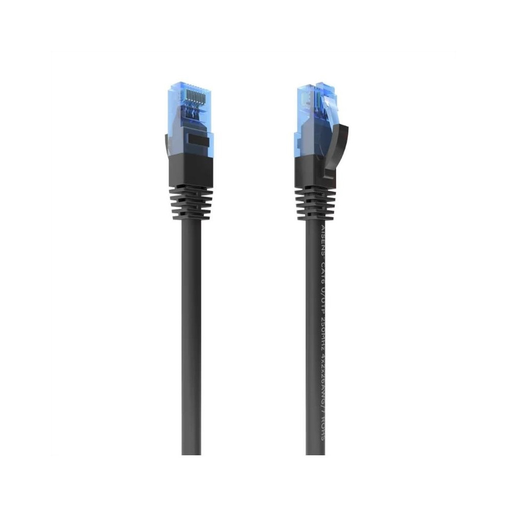 Meta title-AISENS CABLE RJ45 CAT.6 UTP AWG26 CCA NEGRO 3.0M ANDORRA , Accesorios Redes ANDORRA , Herramientas - Conectores Redes