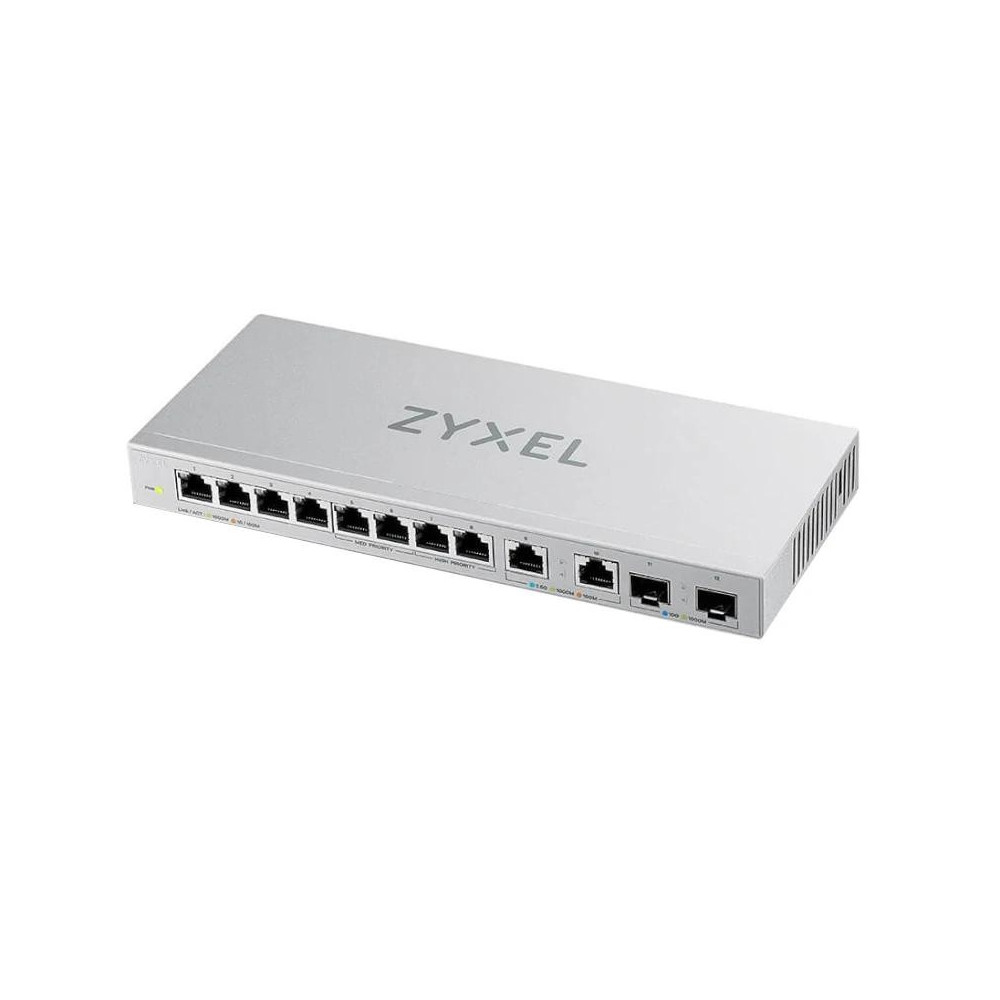 Meta title-ZYXEL XGS1010-12 V2 SWITCH 8XGB 2X2.5G 2XSFP+ ANDORRA , Switches y Puntos acceso ANDORRA , Switches sobremesa ANDORRA