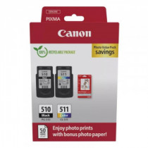 Meta title-CANON CARTUCHO MULTIPACK PG-510/CL511+PAPEL ANDORRA , Consumibles Impresión ANDORRA , Cartuchos tinta original ANDORR