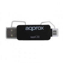 Meta title-APPROX APPC33 ADAPTADOR MICROSD/SD/MMC A USB/MICRO ANDORRA , Lectores tarjetas ANDORRA , Lector tarjetas flash ANDORR