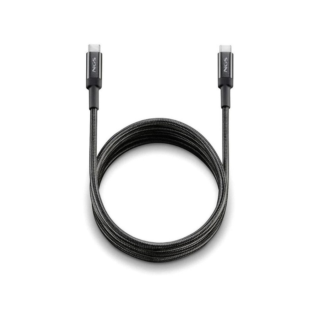 Meta title-NGS CABLE CARGA RAPIDA USB C A USB C 100W 2M ANDORRA , Accesorios Telefonía ANDORRA , Cargadores ANDORRA , 8435430625