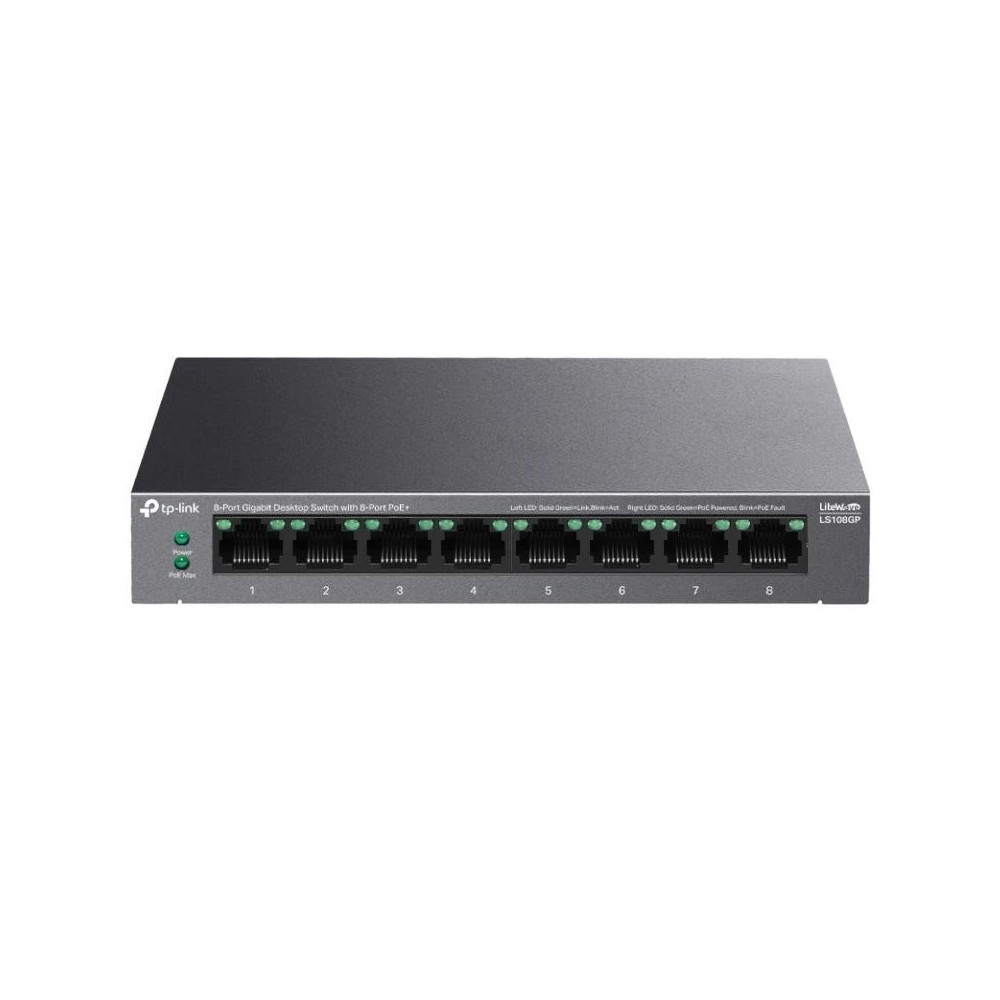 Meta title-TP-LINK LS108GP SWITCH 8XGB POE+ 62W DESKTOP ANDORRA , Switches y Puntos acceso ANDORRA , Switches sobremesa ANDORRA 