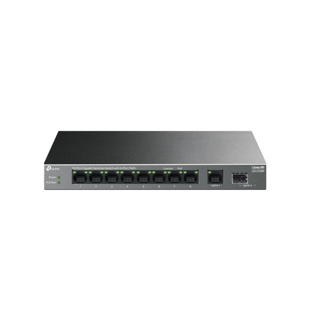 Meta title-TP-LINK LS1210GP SWITCH 8XG POE+ 1XGB 1XSFP 61W ANDORRA , Switches y Puntos acceso ANDORRA , Switches sobremesa ANDOR