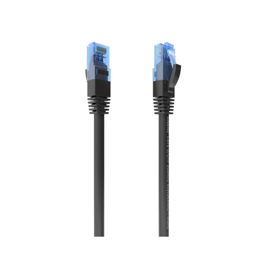 Meta title-AISENS CABLE RJ45 CAT.6 UTP AWG26 CCA NEGRO 25CM ANDORRA , Accesorios Redes ANDORRA , Herramientas - Conectores Redes