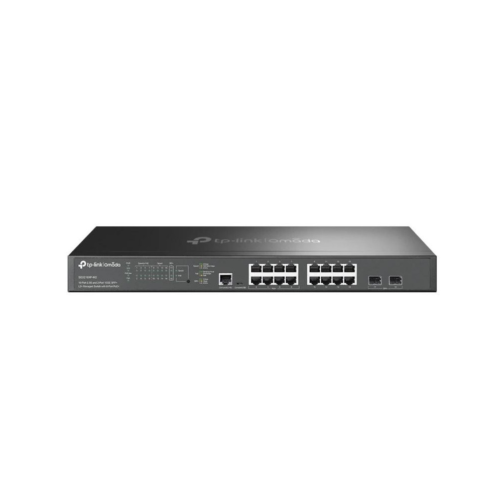 Meta title-TP-LINK SG3218XP-M2 SWITCH L2+ 8X2.5G POE+ 8X2.5G ANDORRA , Switches y Puntos acceso ANDORRA , Switches Industriales 