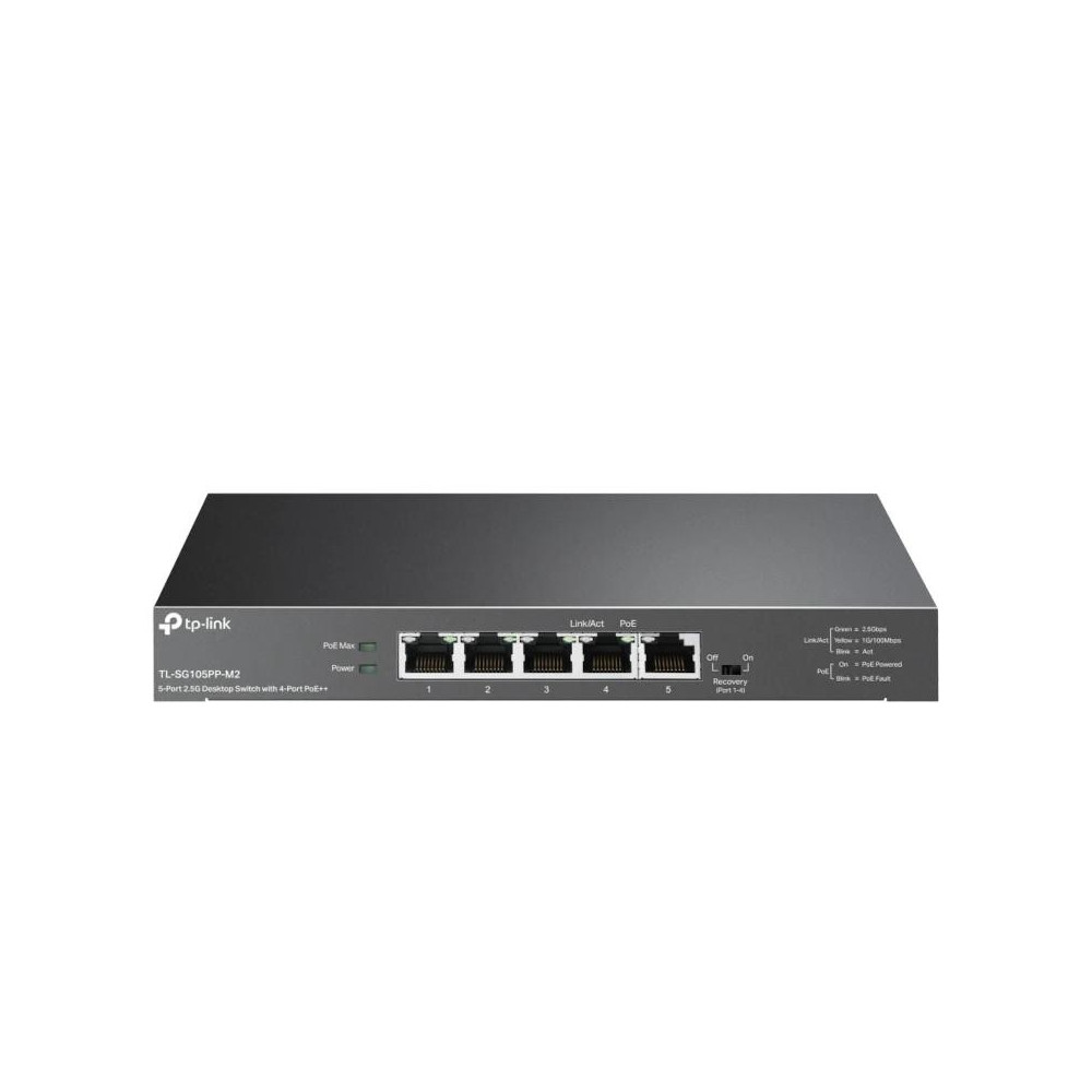 Meta title-TP-LINK TL-SG105PP-M2 SWITCH 4X2.5G POE++ 1X2.5G ANDORRA , Switches y Puntos acceso ANDORRA , Switches sobremesa ANDO