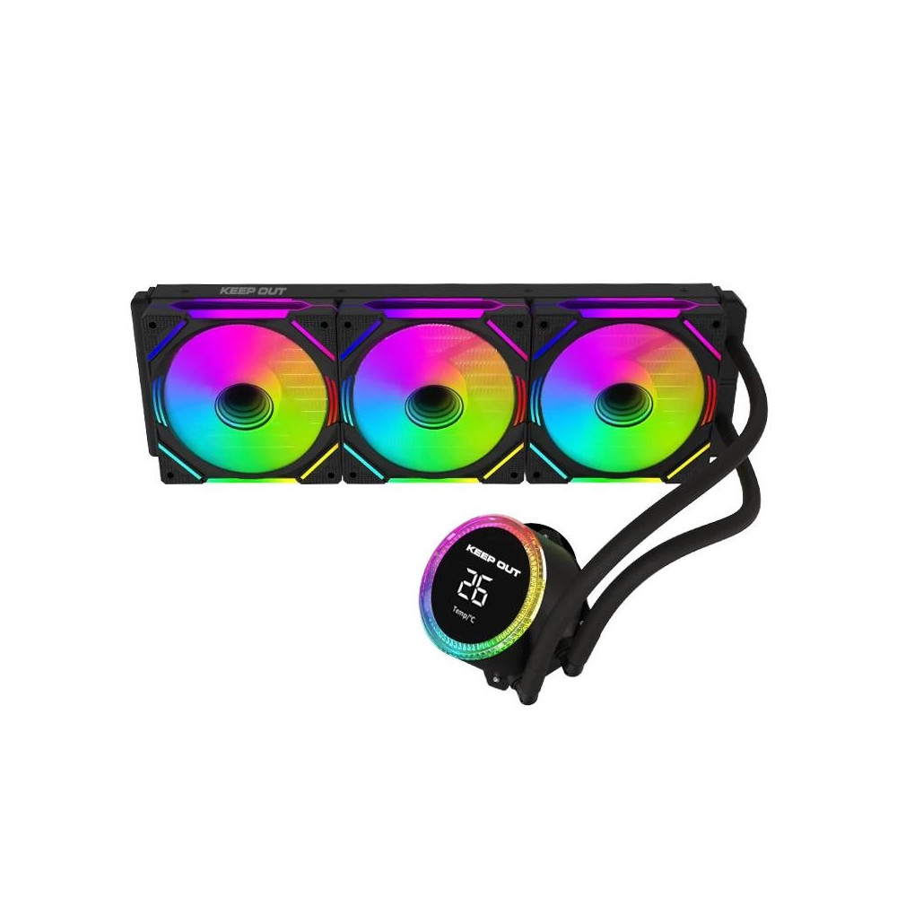 Meta title-KEEP OUT REFRIG. LIQUIDA XWC-360 PRO DISPLAY BLACK ANDORRA , Micros y ventiladores ANDORRA , Refrigeración ANDORRA , 