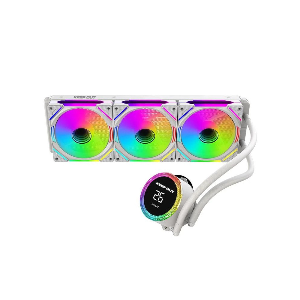 Meta title-KEEP OUT REFRIG. LIQUIDA XWC-360 PRO DISPLAY WHITE ANDORRA , Micros y ventiladores ANDORRA , Refrigeración ANDORRA , 