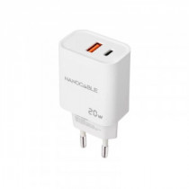Meta title-NANOCABLE CARGADOR USB-C/PD+USB-A/QC 20W BLANCO ANDORRA , Accesorios Telefonía ANDORRA , Cargadores ANDORRA , 8433281
