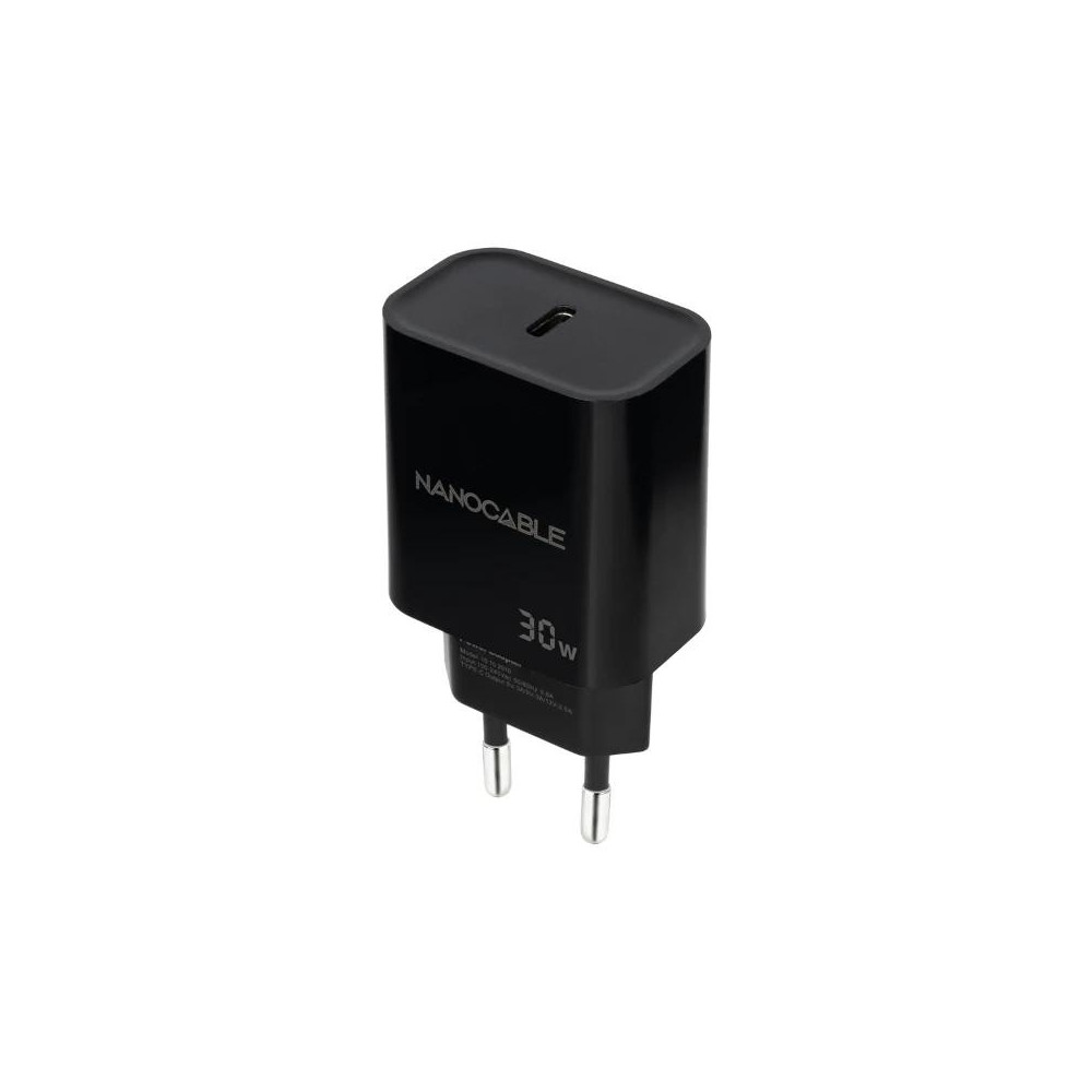 Meta title-NANOCABLE CARGADOR PARED USB-C PD 30W NEGRO ANDORRA , Accesorios Telefonía ANDORRA , Cargadores ANDORRA , 84332810151