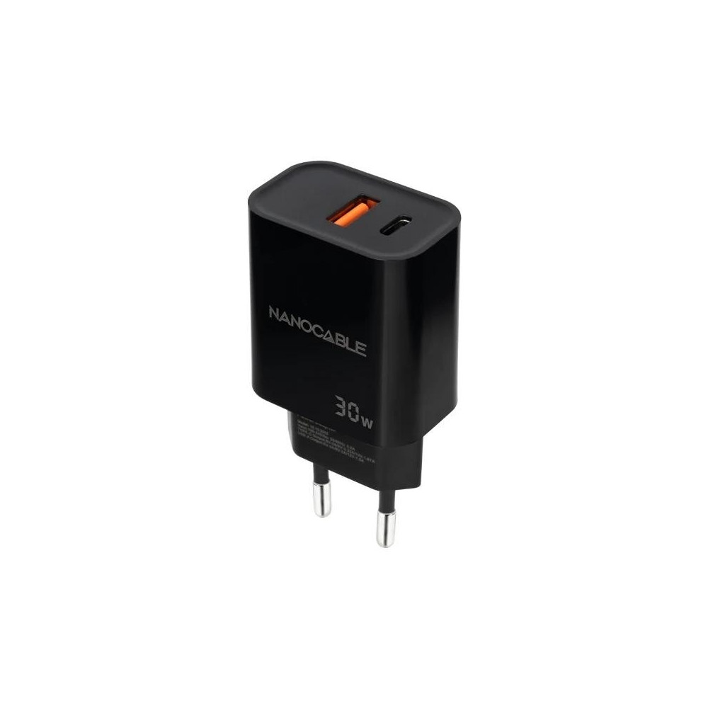 Meta title-NANOCABLE CARGADOR USB-C/PD+USB-A/QC 30W NEGRO ANDORRA , Accesorios Telefonía ANDORRA , Cargadores ANDORRA , 84332810