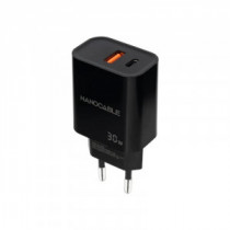 Meta title-NANOCABLE CARGADOR USB-C/PD+USB-A/QC 30W NEGRO ANDORRA , Accesorios Telefonía ANDORRA , Cargadores ANDORRA , 84332810