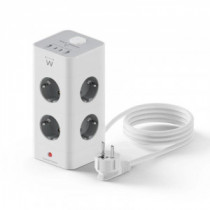 Meta title-EWENT EW3864 REGLETA 8 TOMAS SHUCKO +2USB-A+2USB-C ANDORRA , Accesorios Eléctricos ANDORRA , Regletas ANDORRA , 80521