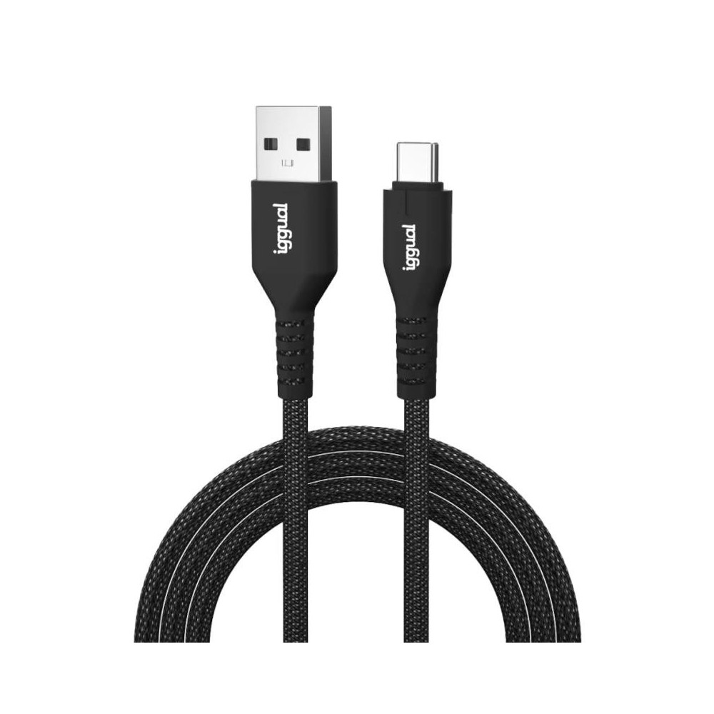 Meta title-IGGUAL CABLE USB-A A TIPO C 3A 100 CM TRENZADO ANDORRA , Accesorios Telefonía ANDORRA , Cargadores ANDORRA , 84353643